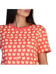 Rosa Moschino Bären-Print Damen T-Shirt