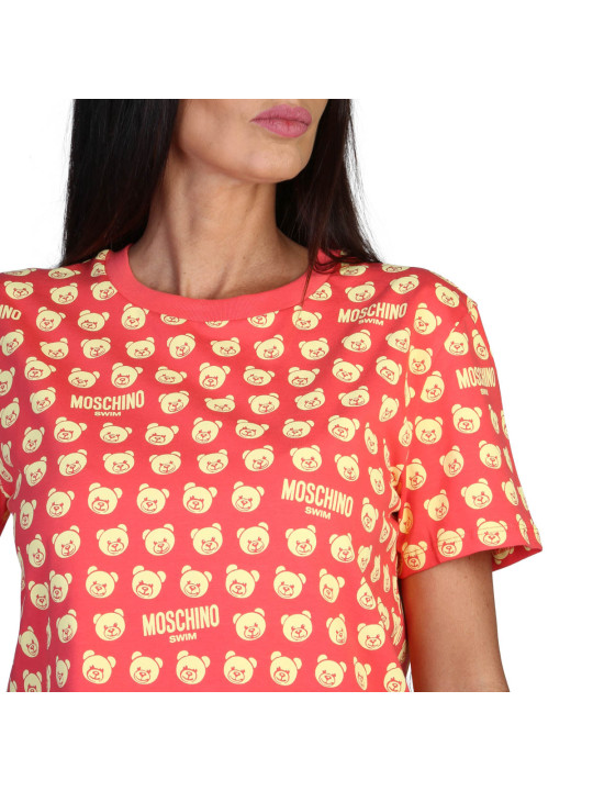 Rosa Moschino Bären-Print Damen T-Shirt