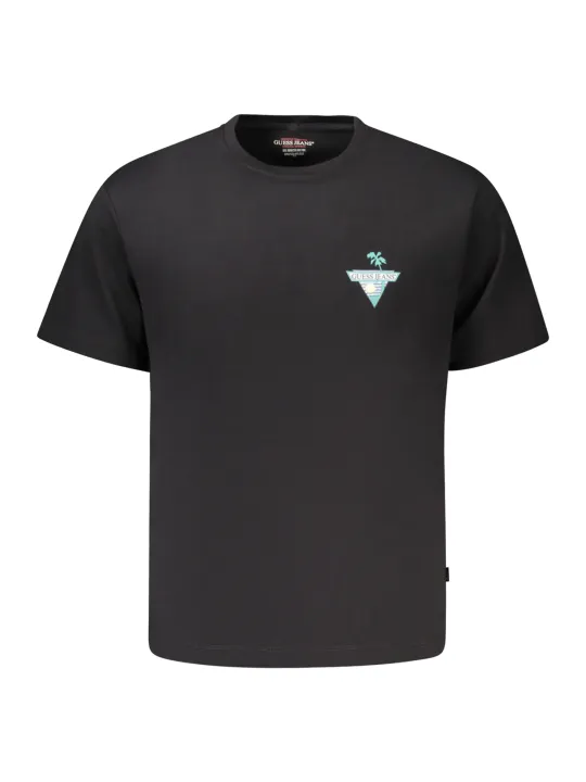 "GUESS JEANS T-Shirts im Sale | GUESS JEANS Bio Baumwolle Logo TShirt Rundhals Kurzarm online kaufen"|Planet-Deluxe