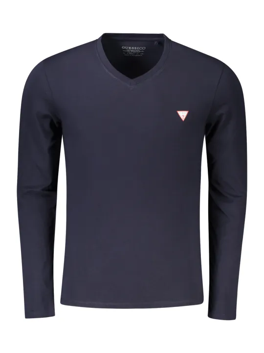 "GUESS JEANS T-Shirts im Sale | Guess Jeans Bio Baumwoll Slim Fit V Ausschnitt T Shirt online kaufen"|Planet-Deluxe