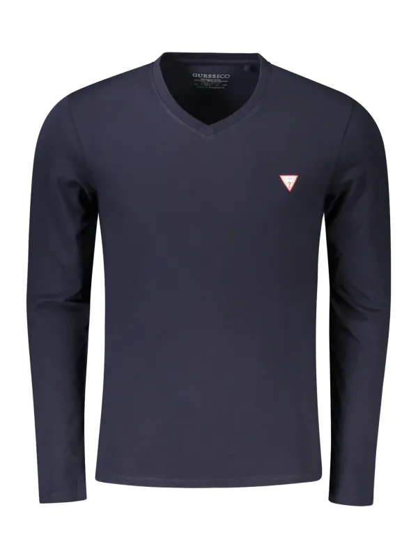 "GUESS JEANS T-Shirts im Sale | Guess Jeans Bio Baumwoll Slim Fit V Ausschnitt T Shirt online kaufen"|Planet-Deluxe