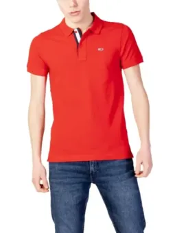 Rotes gestreiftes Tommy Hilfiger Polohemd