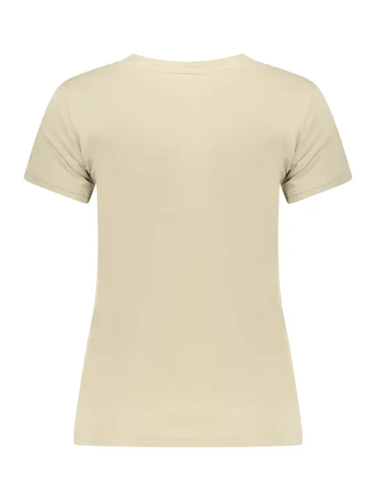 Guess Jeans V-Ausschnitt T-Shirt aus Bio-Baumwolle, Logo