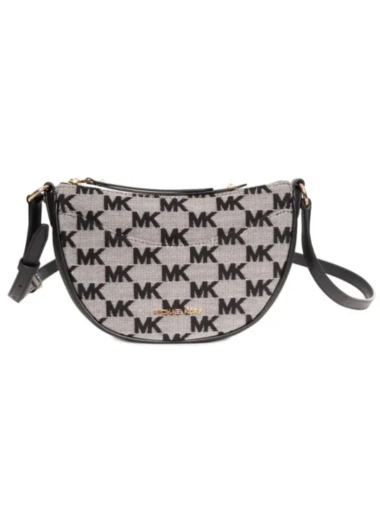 "Michael Kors Umhängetaschen im Sale | Michael Kors Damen Umhängetasche Schwarz mit Zipper 24x20x5cm online kaufen"|Planet-Deluxe