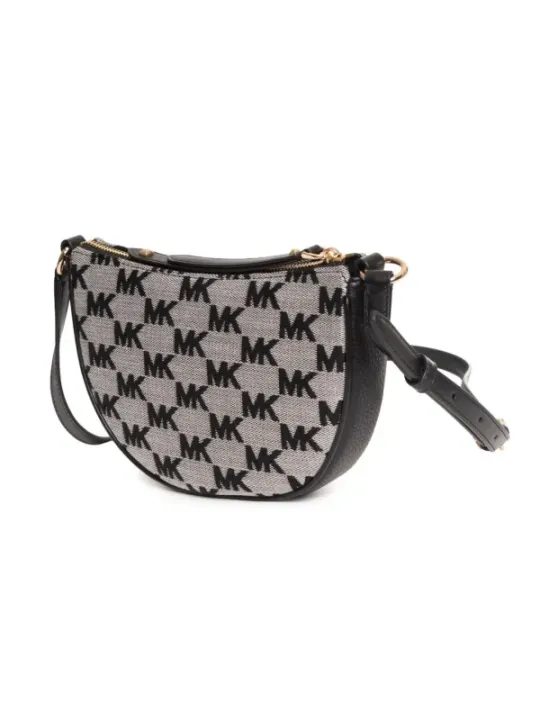 "Michael Kors Umhängetaschen im Sale | Michael Kors Damen Umhängetasche Schwarz mit Zipper 24x20x5cm online kaufen"|Planet-Deluxe