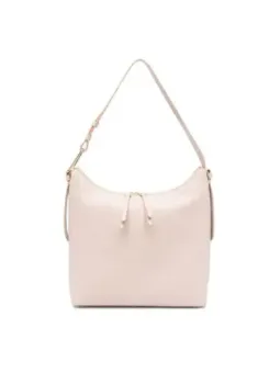 "Damen Leder Schultertasche mit Zipper, Logo, 30x27x11 cm"
