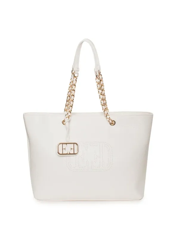 "Egon Von Furstenberg Handtaschen im Sale | Damen Schultertasche PU mit Zipper und Logo, 46x30x15 cm online kaufen"|Planet-Deluxe