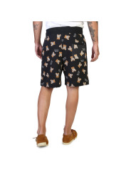 Schwarze Shorts mit Tigerdruck