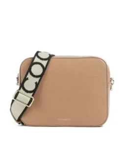 Coccinelle Damen Leder Umhängetasche mit Zipper & Logo