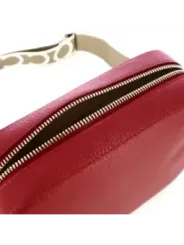 "Coccinelle Umhängetaschen im Sale | Coccinelle Damen Leder Umhängetasche mit Zipper und Logo online kaufen"|Planet-Deluxe