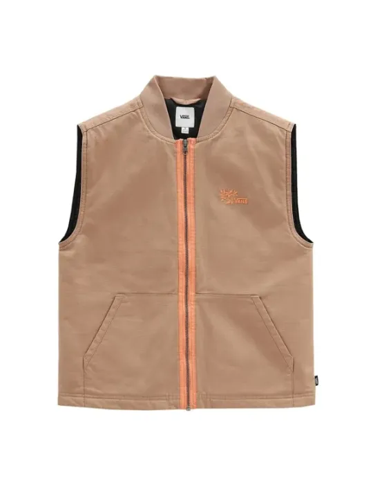"Vans Jacken im Sale | Vans Damen Ärmellose Jacke - Einfarbig mit Logo, Reißverschluss, 100% Baumwolle - VN0A7RV9YOH1 online kaufen"|Planet-Deluxe