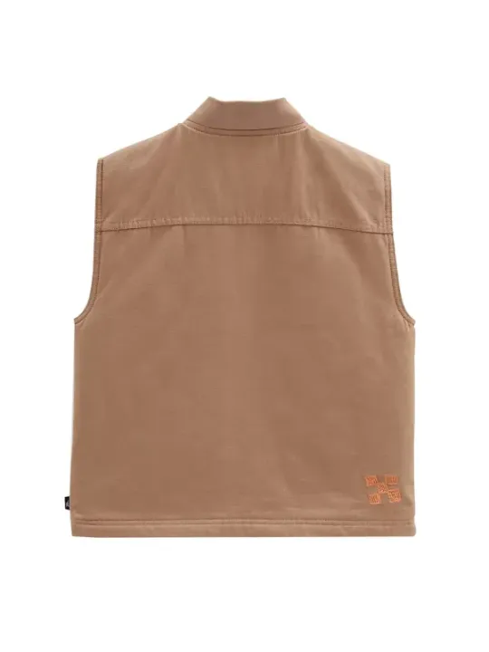 "Vans Jacken im Sale | Vans Damen Ärmellose Jacke - Einfarbig mit Logo, Reißverschluss, 100% Baumwolle - VN0A7RV9YOH1 online kaufen"|Planet-Deluxe