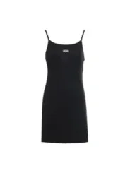"Vans Kleider im Sale | Vans Damen Kleid - Ärmellos, Einfarbig mit Logo - VN0A5LMEBLK1 - Komfortabler Baumwollmix  online kaufen"|Planet-Deluxe