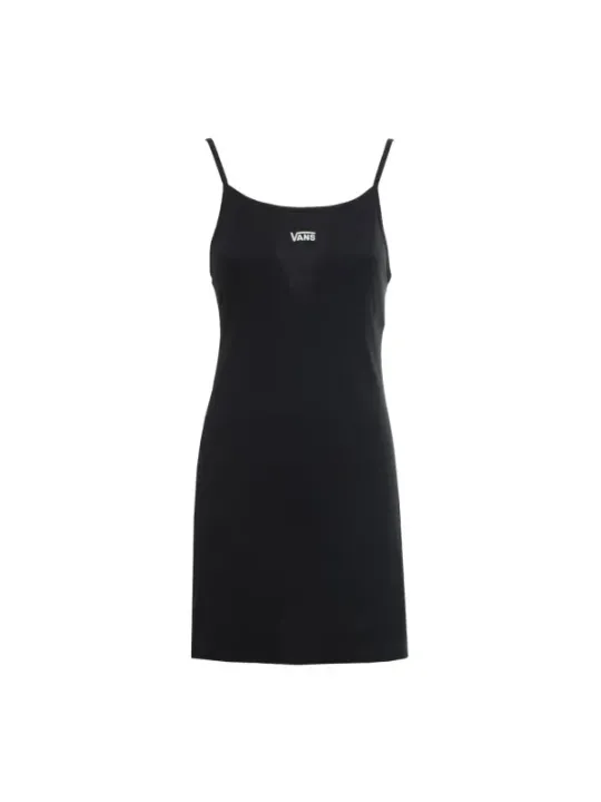 "Vans Kleider im Sale | Vans Damen Kleid - Ärmellos, Einfarbig mit Logo - VN0A5LMEBLK1 - Komfortabler Baumwollmix  online kaufen"|Planet-Deluxe