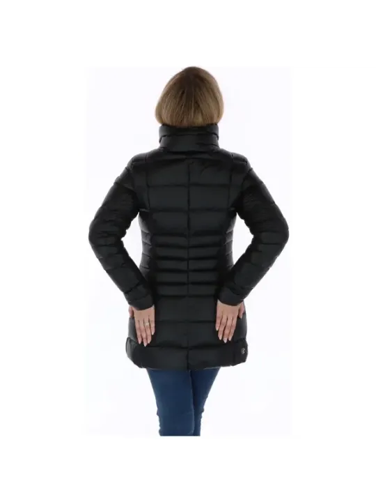 Damen gesteppte Winterjacke dunkelgrau