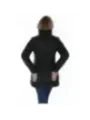 Damen gesteppte Winterjacke dunkelgrau