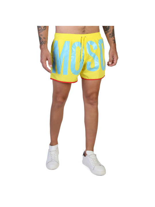 Gelbe Moschino-Shorts mit Logo