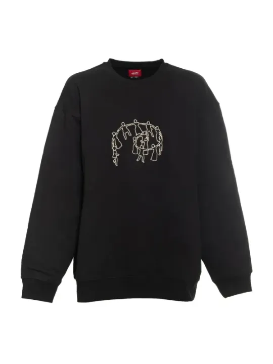 "Vans Sweatshirts im Sale | Herren Langarm Baumwoll-Sweatshirt mit Logo Vans online kaufen"|Planet-Deluxe