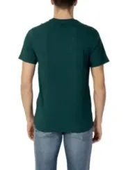 Dunkelgrünes Levi's T-Shirt mit Logo