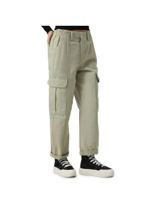 "Vans Hosen im Sale | Vans Damen Baumwollhose mit Knopf und Zipper online kaufen"|Planet-Deluxe