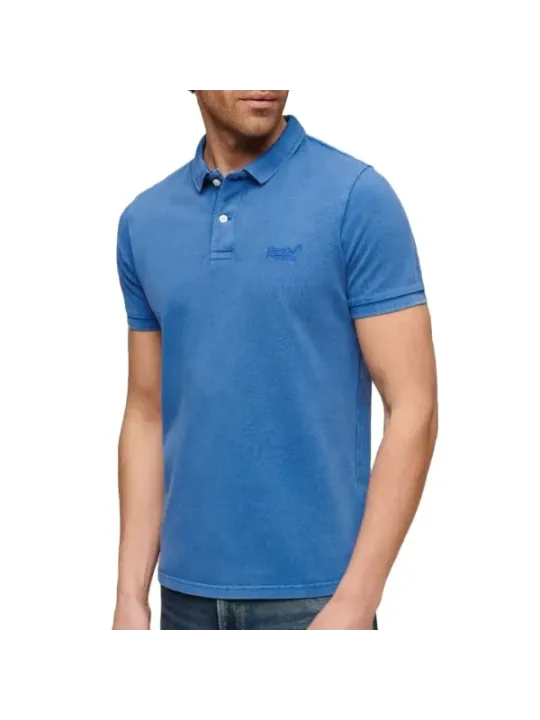"Superdry Poloshirts im Sale | Herren Polo-Shirt Kurzarm Baumwolle Einfarbig mit Logo online kaufen"|Planet-Deluxe