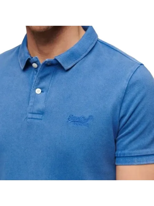 "Superdry Poloshirts im Sale | Herren Polo-Shirt Kurzarm Baumwolle Einfarbig mit Logo online kaufen"|Planet-Deluxe