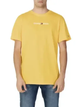 Tommy Jeans gelbes T-Shirt und Jeans