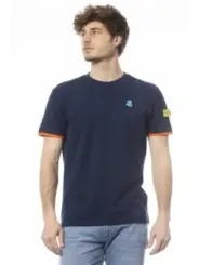 "Invicta T-Shirts im Sale | Frühjahr Herren T-Shirt Rundhals Baumwolle Blau mit Logo online kaufen"|Planet-Deluxe