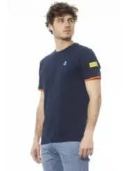 "Invicta T-Shirts im Sale | Frühjahr Herren T-Shirt Rundhals Baumwolle Blau mit Logo online kaufen"|Planet-Deluxe