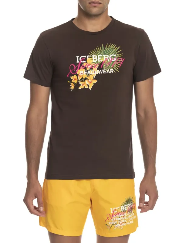 "Iceberg Beachwear T-Shirts im Sale | Iceberg Herren T-Shirt Kurzarm Rundhals Baumwolle Braun online kaufen"|Planet-Deluxe "Iceberg Beachwear T-Shirts im Sale | Iceberg Herren T-Shirt Kurzarm Rundhals Baumwolle Braun online kaufen"|Planet-Deluxe