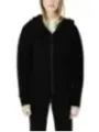 Schwarzer Guess Active Kapuzenpullover mit Reißverschluss
