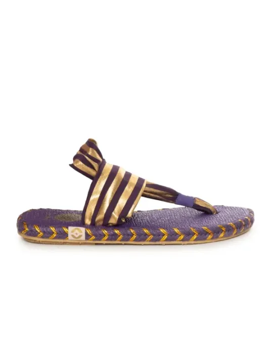 "Nalho Sandalette im Sale | Damen Flipflops Frühling Sommer Textil Gummi Lila online kaufen"|Planet-Deluxe