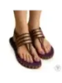 "Nalho Sandalette im Sale | Damen Flipflops Frühling Sommer Textil Gummi Lila online kaufen"|Planet-Deluxe