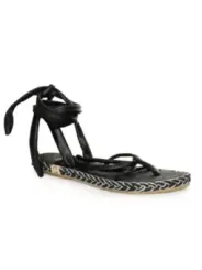 "Nalho Sandalette im Sale | Frühjahr Sommer Damen Flipflops Textil Schwarz online kaufen"|Planet-Deluxe