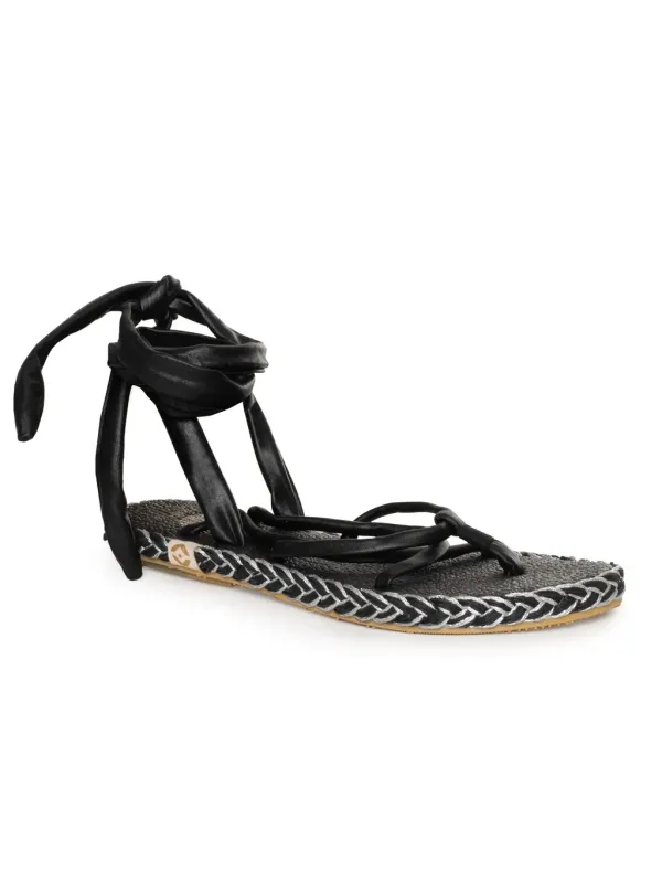"Nalho Sandalette im Sale | Frühjahr Sommer Damen Flipflops Textil Schwarz online kaufen"|Planet-Deluxe