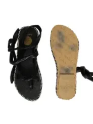 "Nalho Sandalette im Sale | Frühjahr Sommer Damen Flipflops Textil Schwarz online kaufen"|Planet-Deluxe