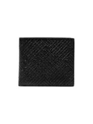Armani Exchange Herren Brieftasche - Leder, Print, Schwarz