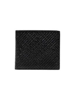 Armani Exchange Herren Brieftasche - Leder, Print, Schwarz