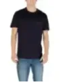 "Armani Exchange T-Shirts im Sale | Armani Exchange Herren T-Shirt - Blau, Kurzarm, Rundhals, 100% Baumwolle für Herbst/Winter online kaufen"|Planet-Deluxe