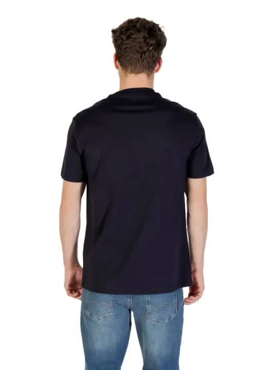 "Armani Exchange T-Shirts im Sale | Armani Exchange Herren T-Shirt - Blau, Kurzarm, Rundhals, 100% Baumwolle für Herbst/Winter online kaufen"|Planet-Deluxe
