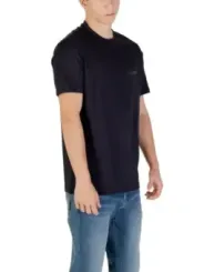 "Armani Exchange T-Shirts im Sale | Armani Exchange Herren T-Shirt - Blau, Kurzarm, Rundhals, 100% Baumwolle für Herbst/Winter online kaufen"|Planet-Deluxe