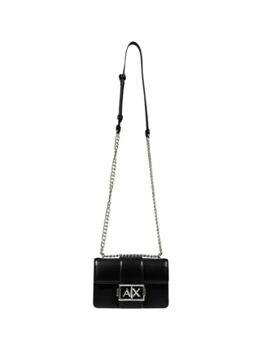 "Armani Exchange Einzelstücke & Seltenheiten im Sale | Armani Exchange - Elegante Umhängetasche für Damen - Schwarz - Herbst/Winter Kollektion - Kompakte Größe mit Clipverschluss  online kaufen"|Planet-Deluxe