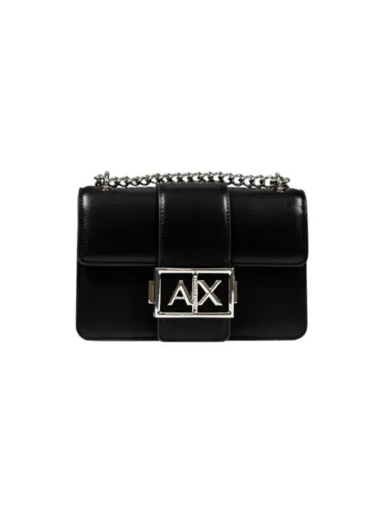 "Armani Exchange Einzelstücke & Seltenheiten im Sale | Armani Exchange - Elegante Umhängetasche für Damen - Schwarz - Herbst/Winter Kollektion - Kompakte Größe mit Clipverschluss  online kaufen"|Planet-Deluxe