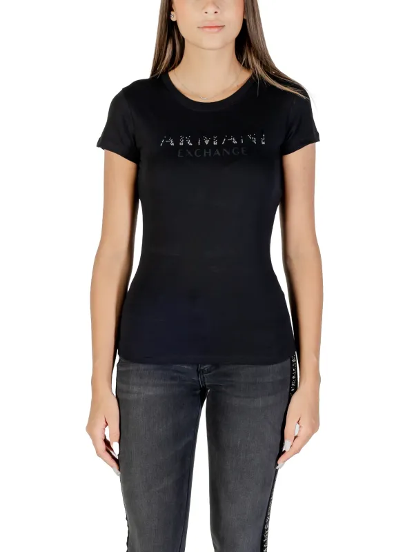 "Armani Exchange T-Shirts im Sale | Armani Exchange Damen TShirt Schwarz Strassdruck HerbstWinter online kaufen"|Planet-Deluxe "Armani Exchange T-Shirts im Sale | Armani Exchange Damen TShirt Schwarz Strassdruck HerbstWinter online kaufen"|Planet-Deluxe