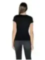 "Armani Exchange T-Shirts im Sale | Armani Exchange Damen TShirt Schwarz Strassdruck HerbstWinter online kaufen"|Planet-Deluxe