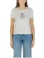 "Tommy Hilfiger Jeans T-Shirts im Sale | Tommy Hilfiger Damen Bio-Baumwoll T-Shirt Weiß Herbst/Winter online kaufen"|Planet-Deluxe