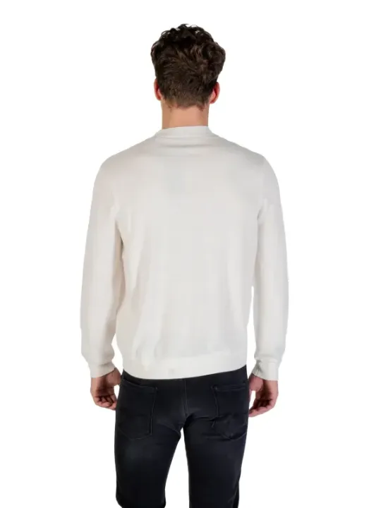 "Armani Exchange Pullover im Sale | Armani Exchange Herrenpullover Herbst Winter Weiß Drucken online kaufen"|Planet-Deluxe