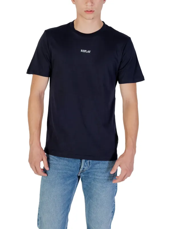 "Replay T-Shirts im Sale | Replay Herren TShirt Blau Drucken Rundhals Kurzarm online kaufen"|Planet-Deluxe "Replay T-Shirts im Sale | Replay Herren TShirt Blau Drucken Rundhals Kurzarm online kaufen"|Planet-Deluxe