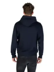 "Replay Sweatshirts im Sale | Replay Herren Fleece Hoodie Blau mit Druckmuster online kaufen"|Planet-Deluxe