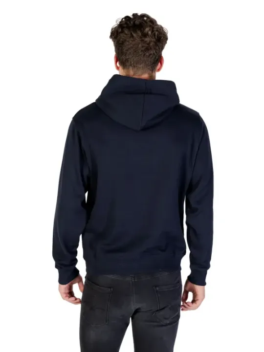 "Replay Sweatshirts im Sale | Replay Herren Fleece Hoodie Blau mit Druckmuster online kaufen"|Planet-Deluxe